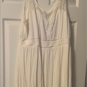 Torrid Off White Lace High Low Dress